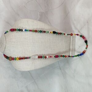 Artisan Crafted Multi Gemstone Bead Necklace